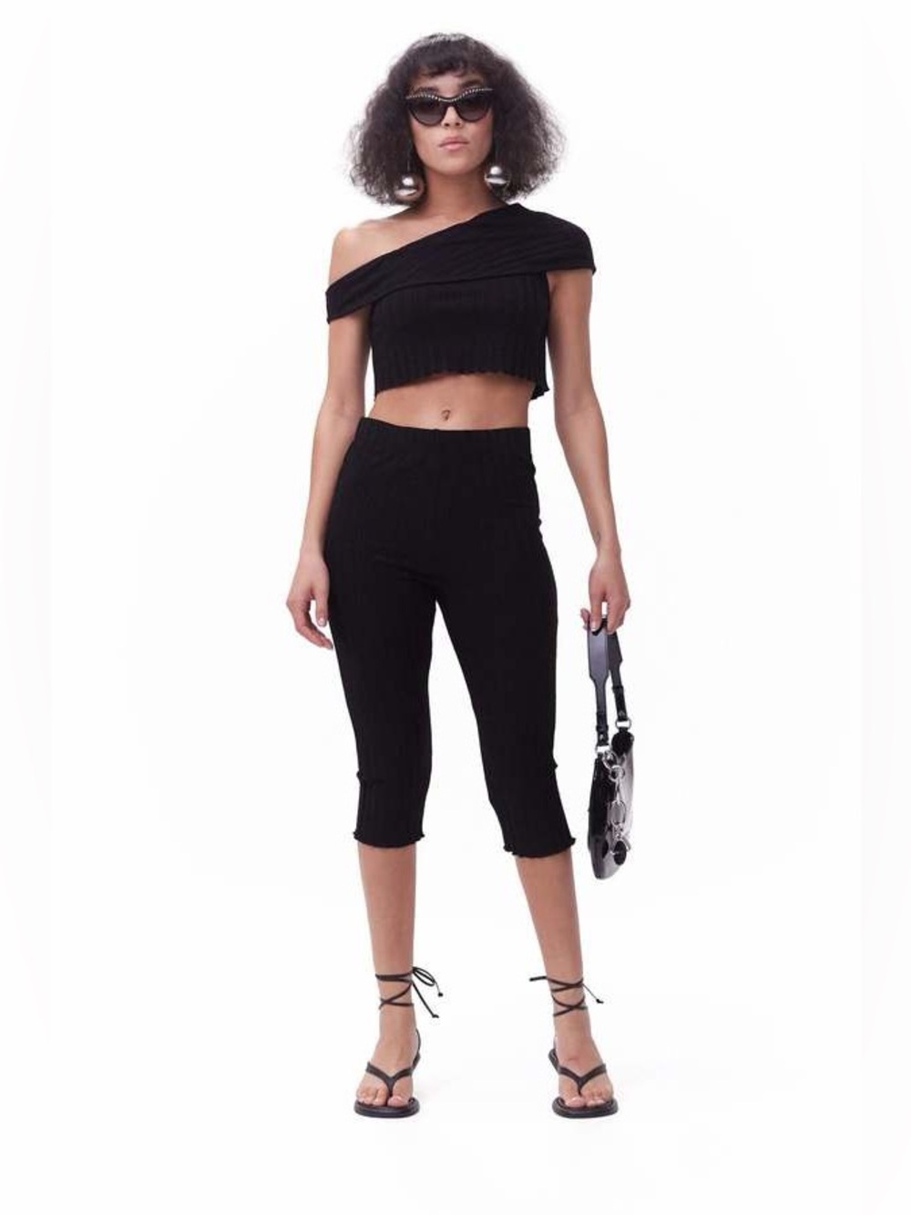 Simon Miller Rib Largo Capri Pant in Black - L